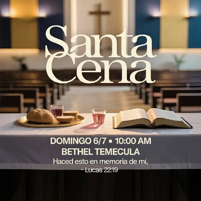 Flyer de Santa Cena